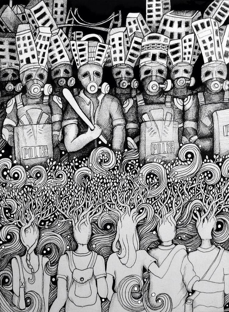 Bir parçası olmaktan onur duyduğum en büyük kent isyanı, en görkemli haysiyet ayaklanması olarak Gezi'ye ve ona omuz veren tüm arkadaşlara, yoldaşlara selam olsun. Hala dizlerinizi titrettiği anlaşılan o korkunuz bize rehber olsun. 
#GeziyiSavunuyoruz #HepimizOradaydık