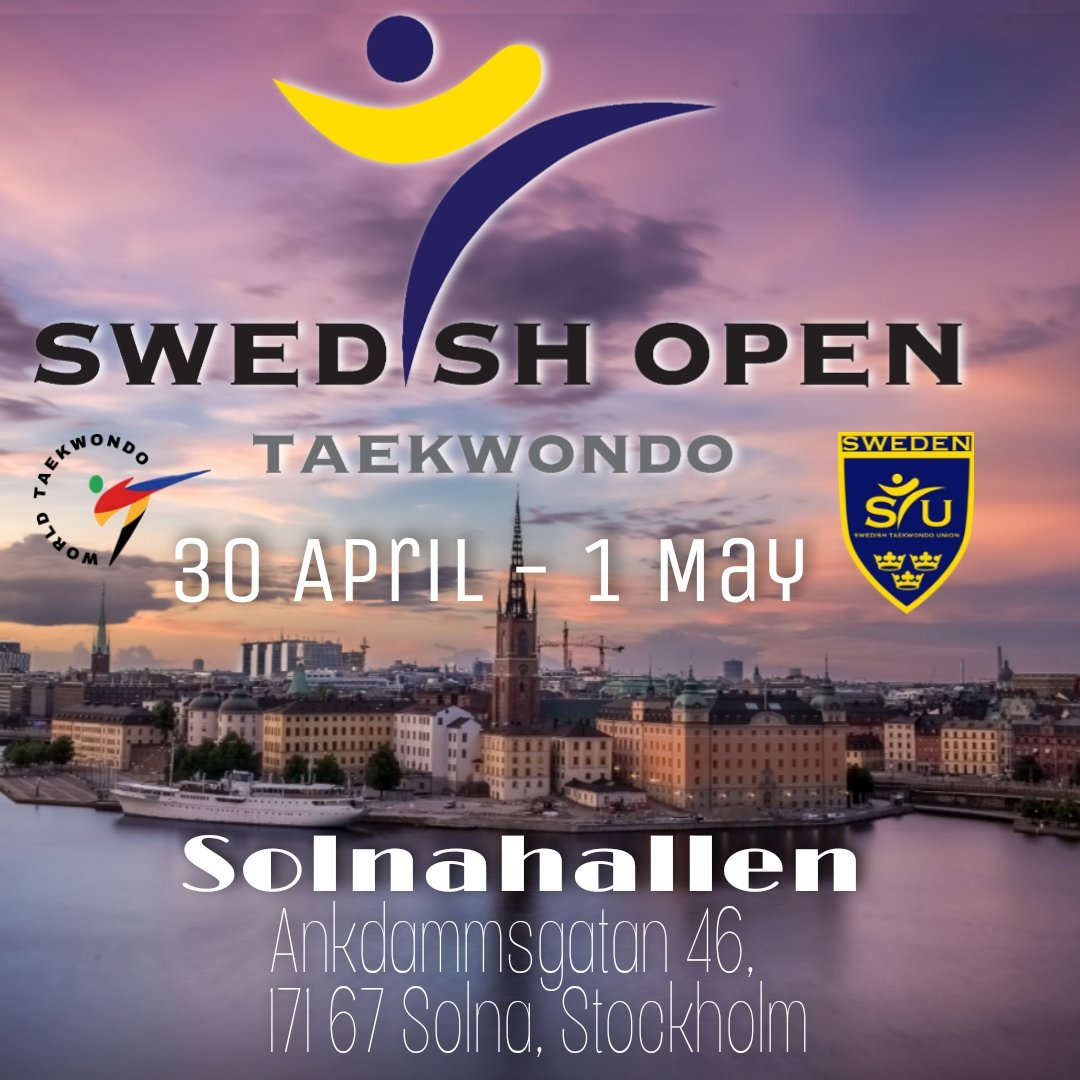 Swedish Taekwondo Union on Twitter "See you all in Stockholm at