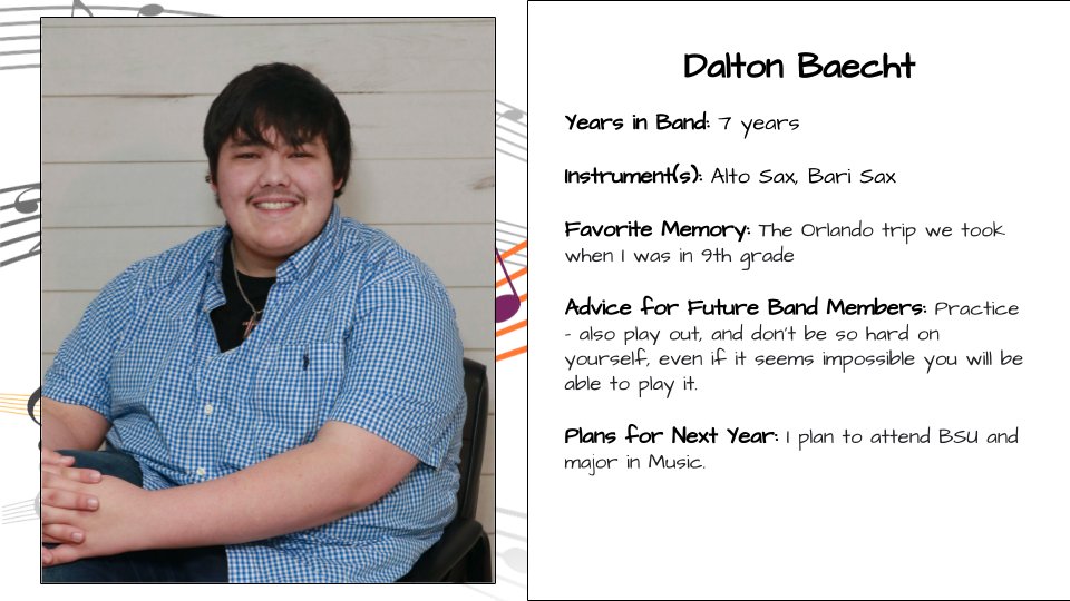 TRFProwlerBands's tweet photo. As we wrap up preparations on our final concert of the year, the Prowler Band family wants to recognize and thank our graduating seniors. This week, we will celebrate a couple of our seniors each day.
Join in celebrating them on Thursday, April 28 at 7 pm in the LHS Auditorium! https://t.co/xr6Lb3fANs