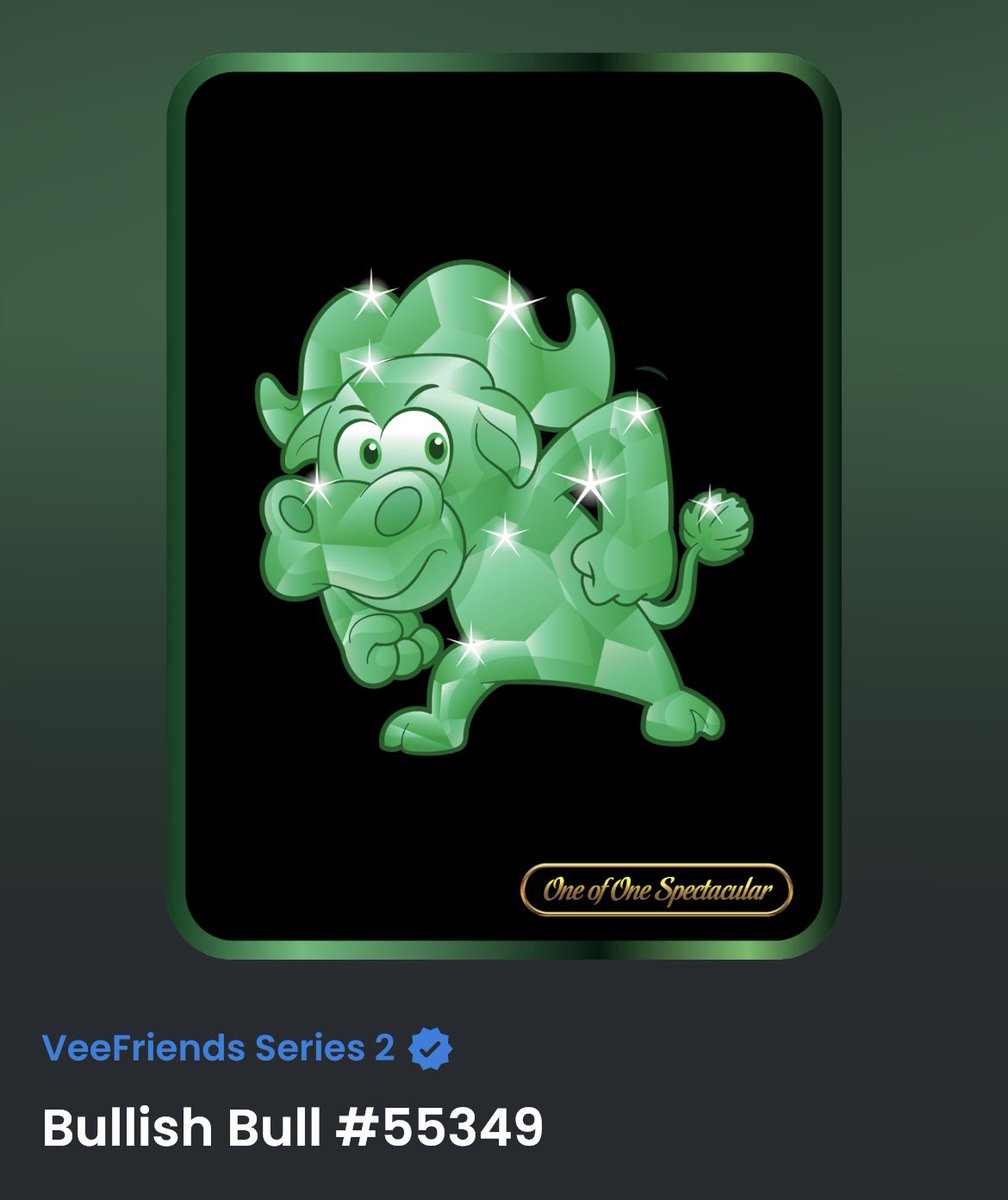 LOOKS BADASS‼️ <a href="/garyvee/">Gary Vaynerchuk</a> <a href="/veefriends/">VeeFriends</a> #VeeFriendsSeries2 

EMERALD AUCTION IS LIVE 🐂
