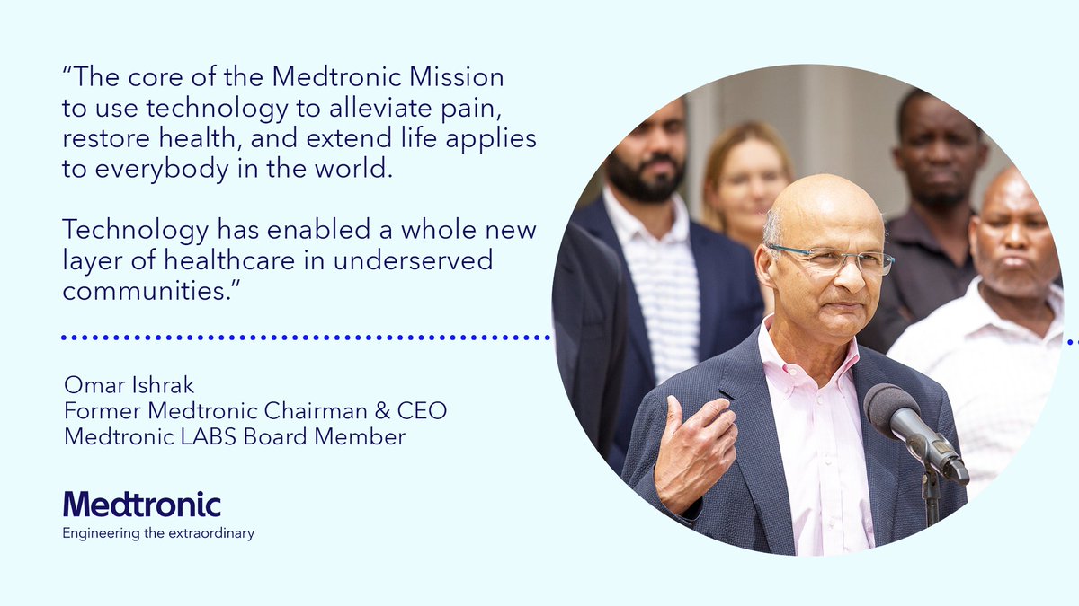 Born out of former Chairman and CEO <a href="/OmarIshrak/">Omar Ishrak</a>’s desire to expand healthcare access to the underserved, <a href="/MedtronicLabs/">Medtronic LABS</a> is now expanding throughout Kenya. Learn about the program's potential to impact over 300,000 people living with chronic diseases: medtronic.co/3Oyl9in
