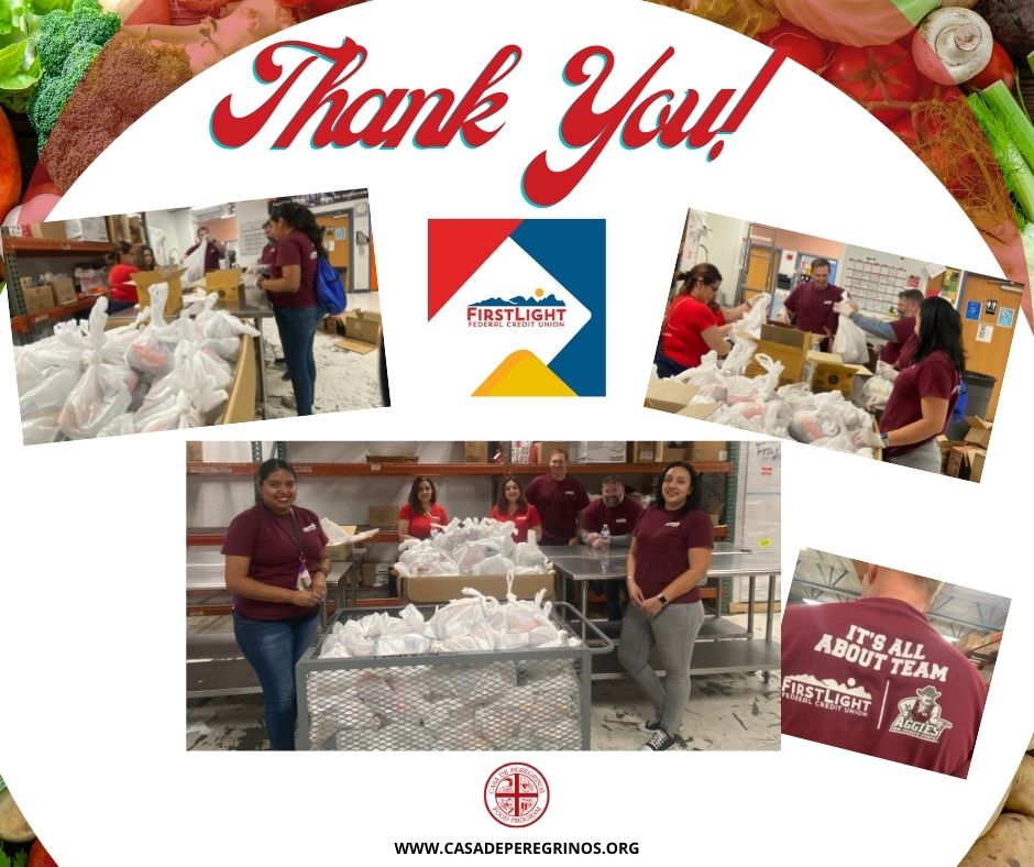 CasaDPeregrinos's tweet photo. Some partners go above and above to assist Casa de Peregrinos. We'd like to express our appreciation to @FirstLightFCU for helping at our pantry last week and for always believing in our mission. #CdPCares #CdPFeedsLC #endhunger #foodinsecurity https://t.co/YZC3FRrZI9