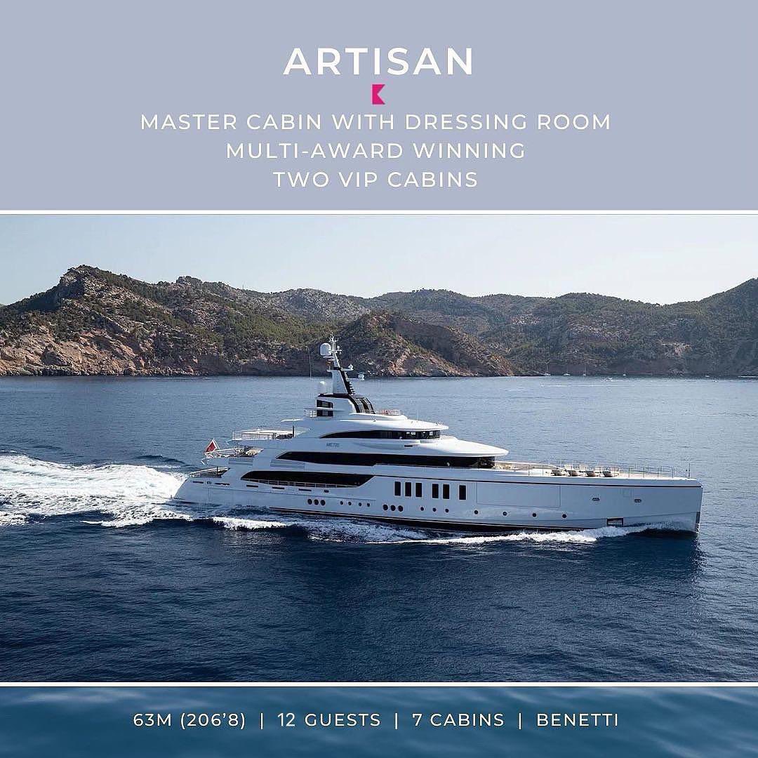 charterbrokerCB's tweet photo. ARTISAN (ex METIS) 63M 💥 

Is going to be available to charter in Italy and France this summer! ☀️ 
Get in touch for further information! 
📷 - @benettiyachts
#itsbetterwithtjb #tjbsuperyachts #traveltheworld #bespokeyacht #superyachtbroker #superyachtbrokerage #yachtindustry https://t.co/ic8zCwSojd