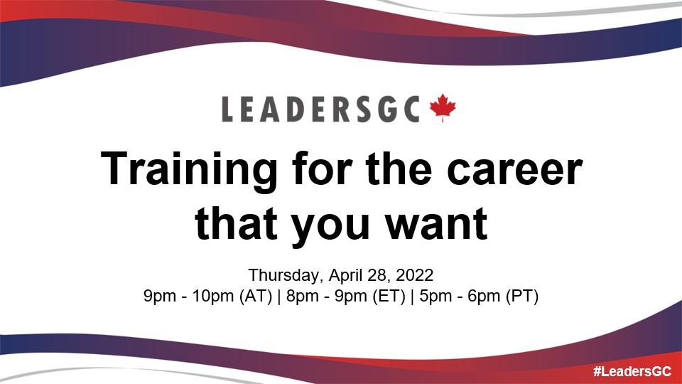 LeadersGC's tweet photo. Hey #GC folks! #MarkYourCalendars and join our next #LeadersGC chat this Thursday, April 28. This month we will be discussing how to get training for the job you want. 

See you right here on Twitter at 8PM ET (5PM PT) #GCcareer https://t.co/VdbQyWbOTS