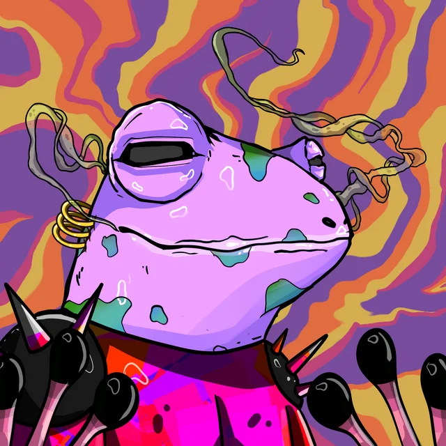 Giving away this <a href="/TheStonedFrogs/">The Stoned Frogs</a> {422} to the community!!!

To Win 🏆 
✅ Follow me!
 ✅ Like &amp; RT!
✅ Tag 2 friends!

⏰ You have 24 hours
#NFT #Solana #SolanaNFTs #Giveaway