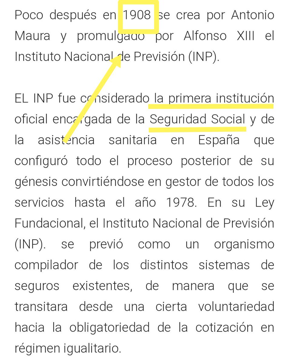 ⛔ BULO de <a href="/PSOE/">PSOE</a>. "Hace 36 años Ernest Lluch sentó las bases de la Sanidad Pública... Hoy, 25 de abril, la sanidad pública cumple 36 años".

❌ FALSO: La Seguridad Social se formaliza con Antonio Maura en 1908 (Instituto Nacional de Previsión). pares.mcu.es/ParesBusquedas…
