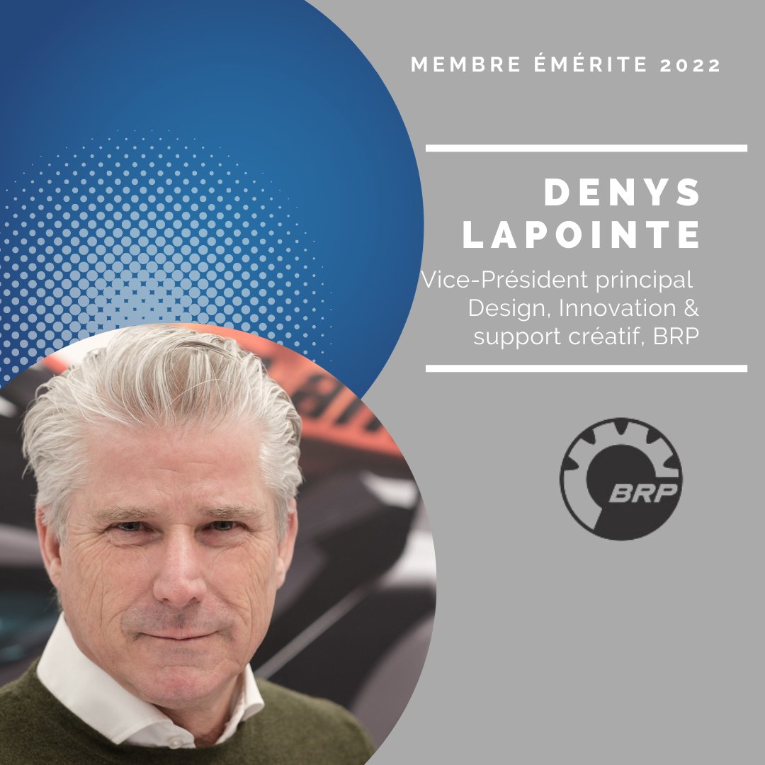 Info_ADIQ's tweet photo. 𝐌𝐞𝐦𝐛𝐫𝐞 é𝐦é𝐫𝐢𝐭𝐞 𝟐𝟎𝟐𝟐! #DenysLapointe

Vice-président principal design, innovation &amp; support créatif, @BRPnouvelles : Il continue de repousser les limites et d’imaginer le futur. Son mantra : « on ne gagne jamais la course en regardant derrière ». https://t.co/Zuj2l1A3Am