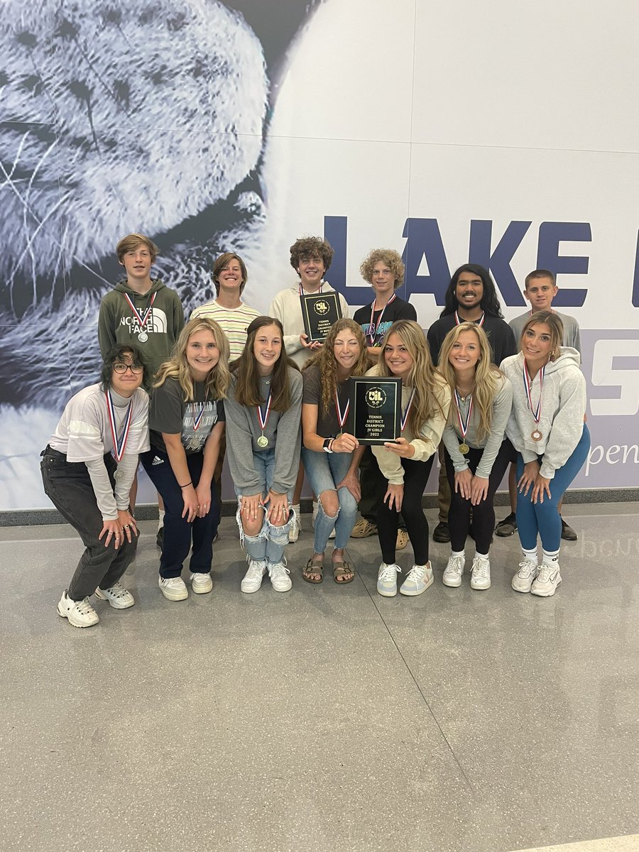 Lake Creek JV Tennis 🎾 Team—Boys &amp; Girls Tennis 🎾 Champions 🥇 🥇 2022 @Miller_LCHS <a href="/FlemingInTheDen/">Christie Fleming</a> <a href="/StoweFoSho/">Chris Stowe</a> <a href="/giffwhitehead/">Gifford Whitehead</a> <a href="/LClionsPTO/">Lake Creek high school PTO</a> <a href="/LakeCreekHS/">Lake Creek High School</a> <a href="/CoachPatKennedy/">Pat Kennedy</a>