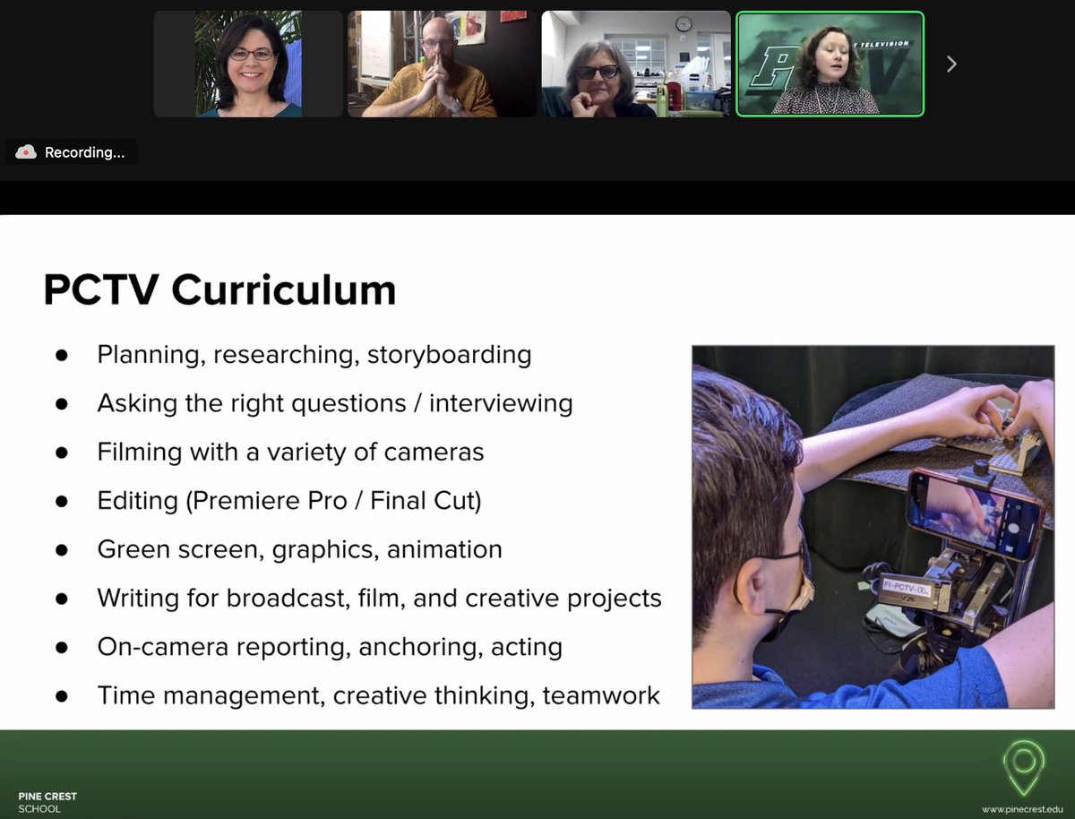 PCInnoInstitute's tweet photo. Students leave digital media production classes with more than just technical skills - they develop life skills, too! #PD4PC #PCInnoInstitute #STEMeducation https://t.co/kN8QdS0TTV