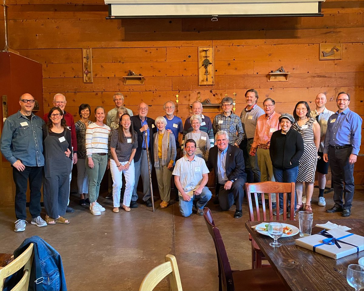 WebbAlumni's tweet photo. Look at all these Webbies! It was wonderful to see everyone in Portland yesterday at the Lucky Labrador! A special thank you to Chip ’62 and Toni Greening, Larry Price ’61 and Martha Lussenhop, and David ’72 and Gigi Ditz for hosting such a fun event! #webbintheworld #webbalumni https://t.co/h0PectzYfH
