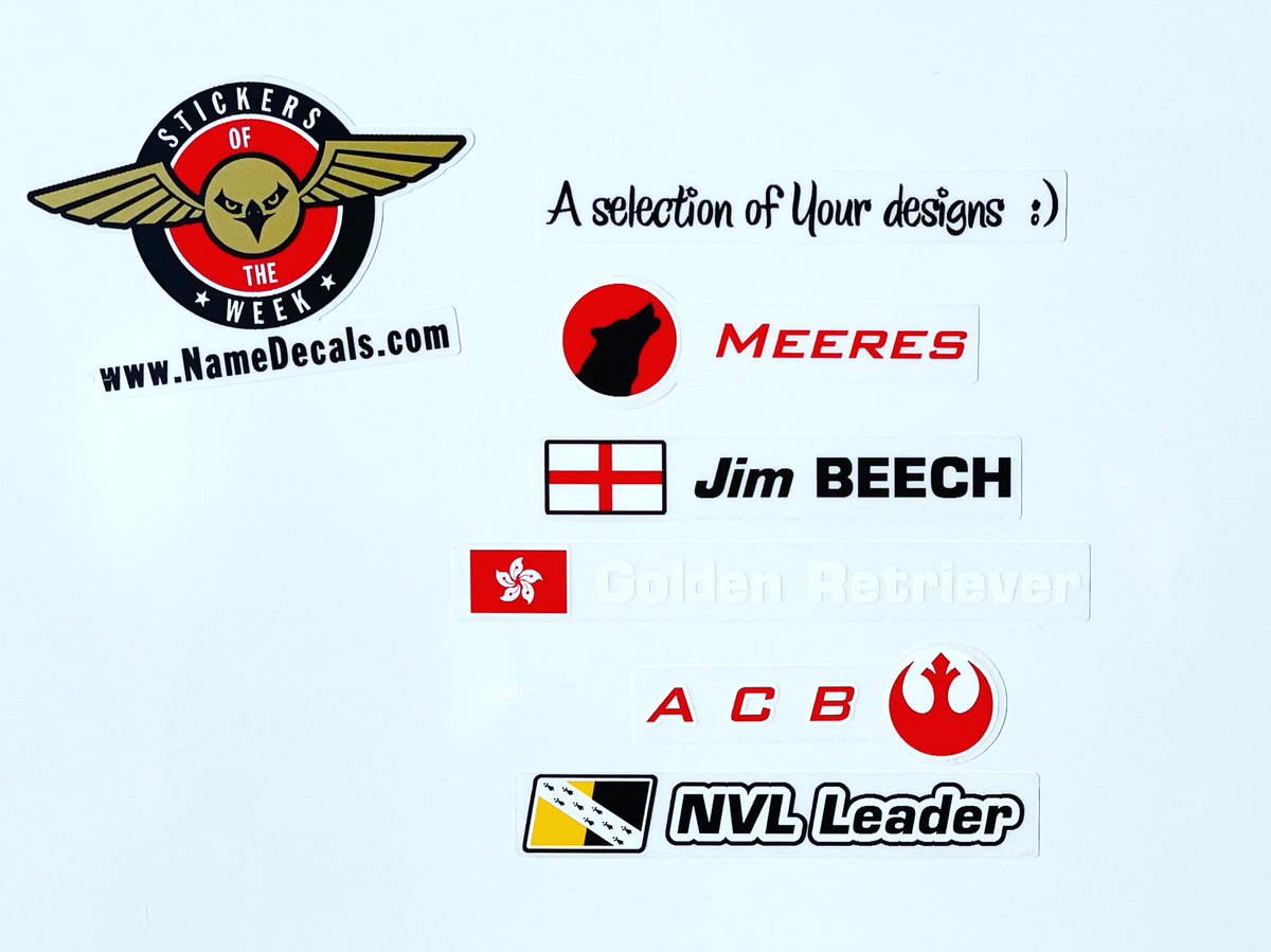 Here are some of the #namestickers you’ve been buying this week on our website. We like ‘em! <a href="/gozwift/">Zwift</a> #packriders #england #hongkong #starwars #rebelalliance #norfolk #comiccon #stickershop #stickers #flandria