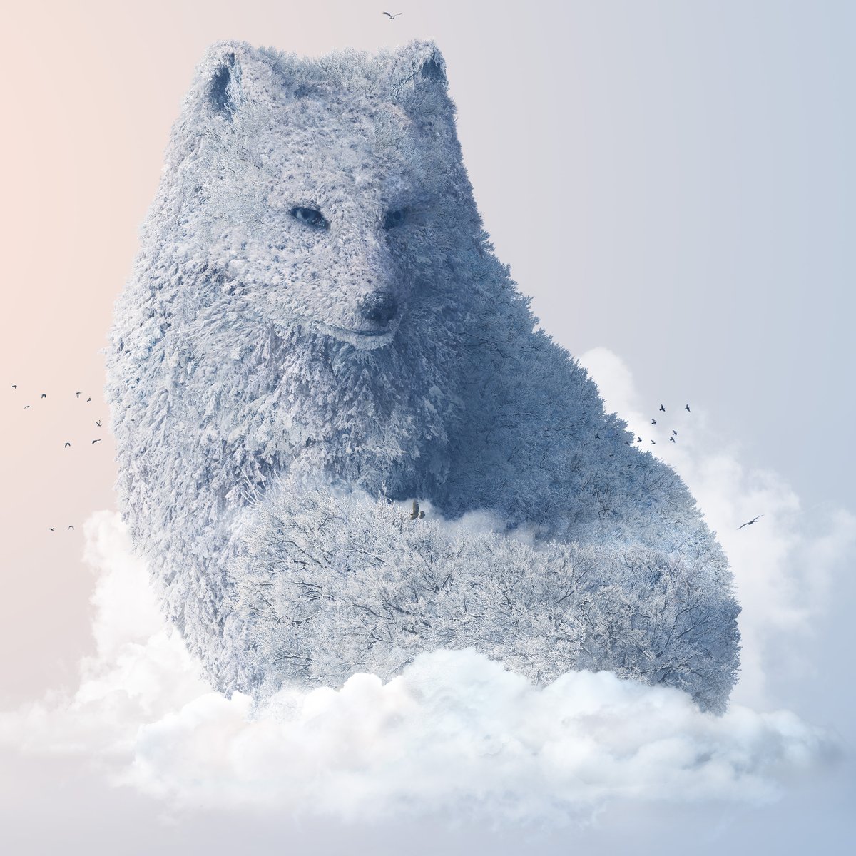 Photoshop's tweet photo. Cloudy skies with a chance of arctic fox. ❄️ 

Josh Dykgraaf shares his process for creating fantastical edits from real life elements.

https://t.co/awqCf6zpWo https://t.co/dB955hOBuI