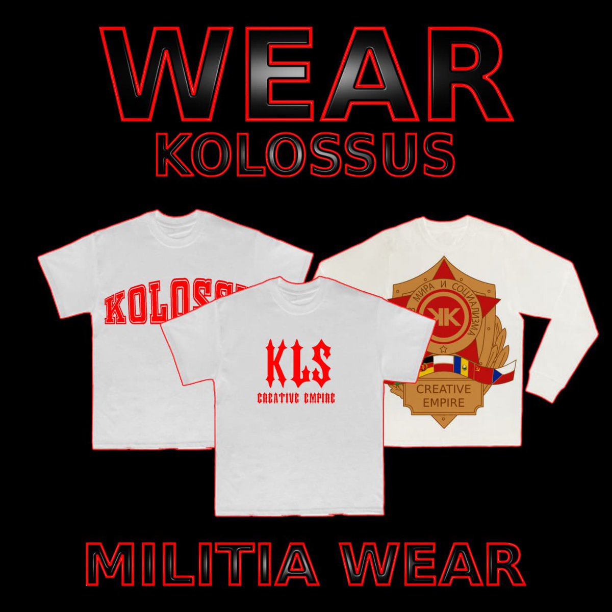 KolossusC's tweet photo. KOLOSSUS CREATIVE EMPIRE presents to you: militia wear! https://t.co/yg3ZbGIlyN