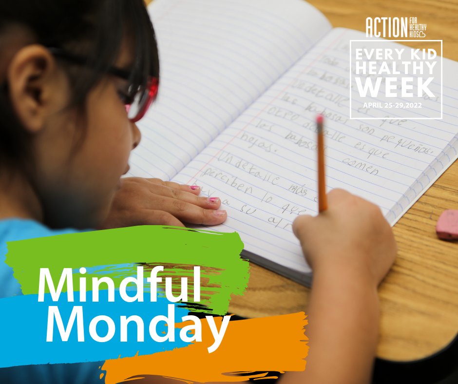 Act4HlthyKids's tweet photo. Today is Mindful Monday for #EKHW2022! Sensory paths, #yoga, and journaling are just a few ways to incorporate SEL into #EKHW2022 and celebrate mindfully. How are you making Monday at school more #mindful? Visit our blog for ideas: https://t.co/LHqBv7iQ7F #mondaymotivation #kids https://t.co/JhRTeXGD97