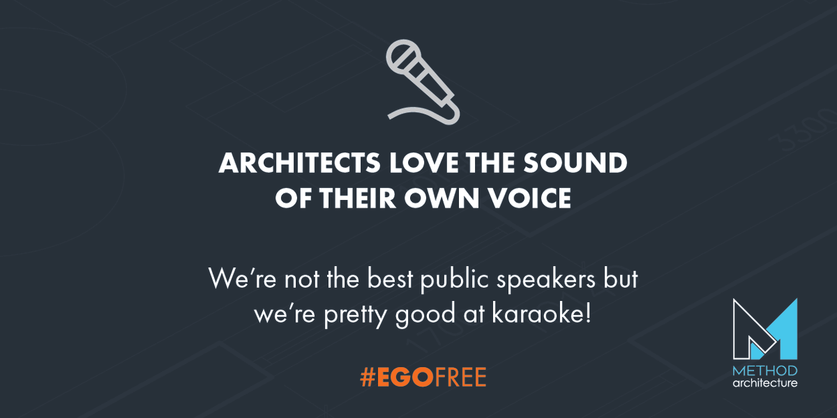method_arch's tweet photo. Myths About Architects: We love the sound of our own voice
While some may enjoy their own tonality as they talk about design, we prefer to decompress with a mic at karaoke night! Happy #NationalKaraokeWeek!   #egofree #egofreemythbusters https://t.co/GaXaHm9YFF