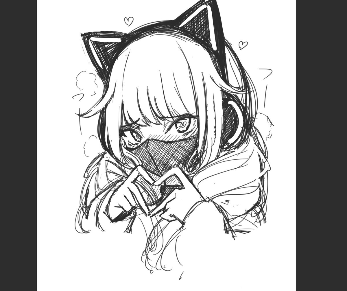 多分耳舐めASMRでも聴いてるんじゃないかっていう落書きが生まれた
違うんだよね、この指でハート作るの可愛いから描きたかっただけなんだけどね
なんかヤバさを孕んだ子になっちゃったよね 