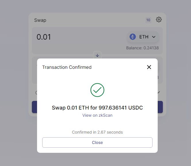 CccrIvan's tweet photo. All done great project qo with ZK
#L222 #zkSync #Layer2 #ZKRollup #testnet #Ethereum #DeFi https://t.co/kE6DkozWH2