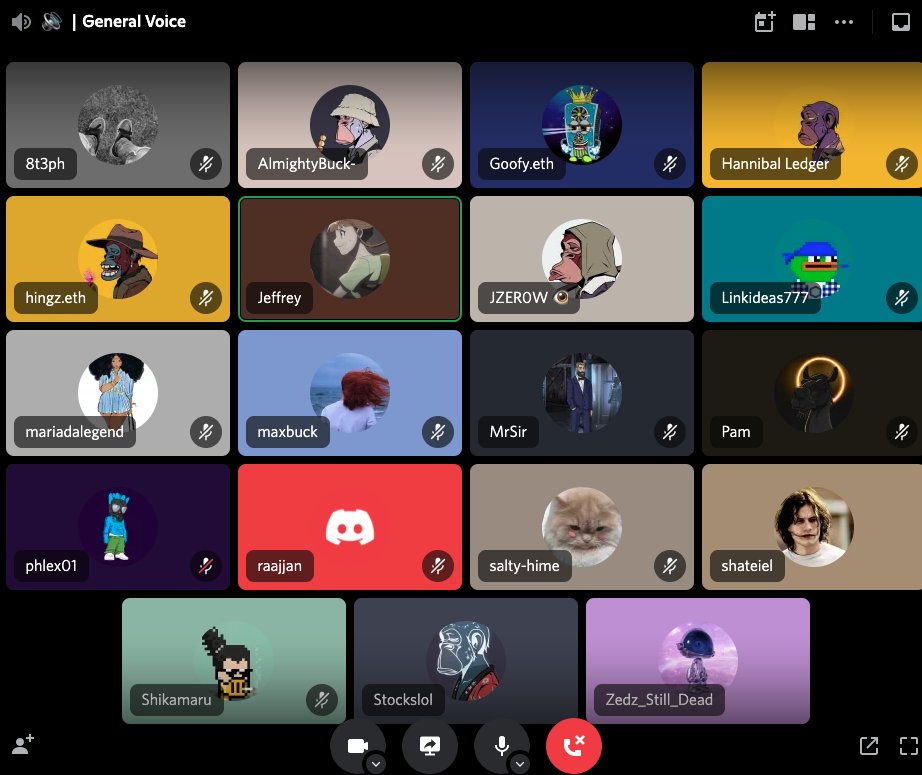 buckbucknft's tweet photo. We just opened up our Voice Chat in Discord!

Join in - https://t.co/BDoSMtGPBC https://t.co/sEXSGi4Wqn