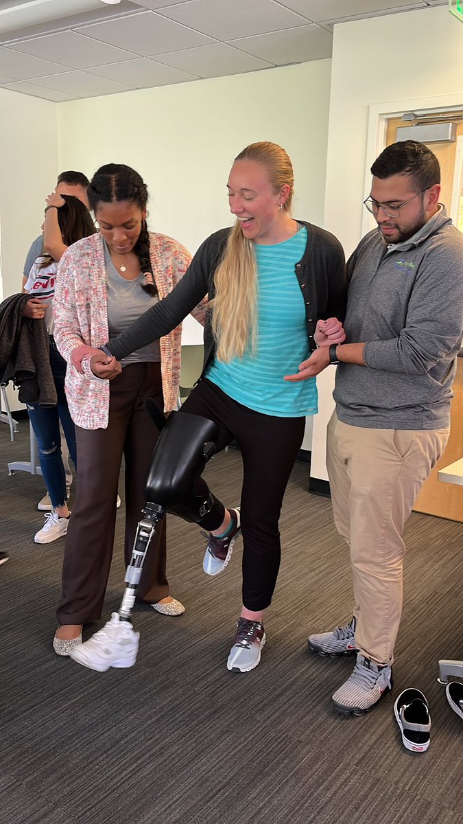 Our second years practicing prosthetic gait training today!