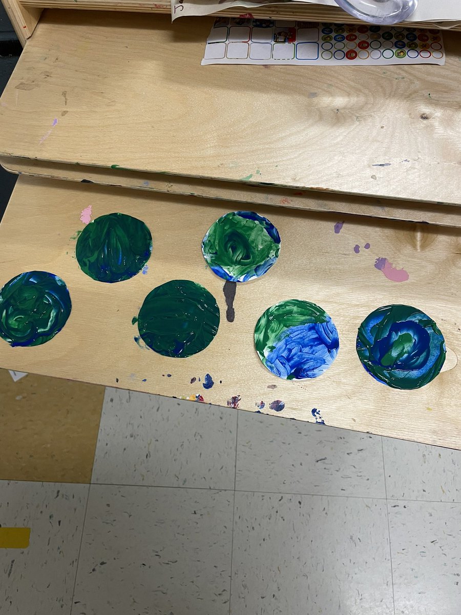 KennedyAlt13's tweet photo. KC was very excited to paint the world on Thursday! #EarthDay #Kindergarten #earlyyears #hwdsb #earlychildhood @hwdsb #earlylearning #ECE https://t.co/HFD3039bfx