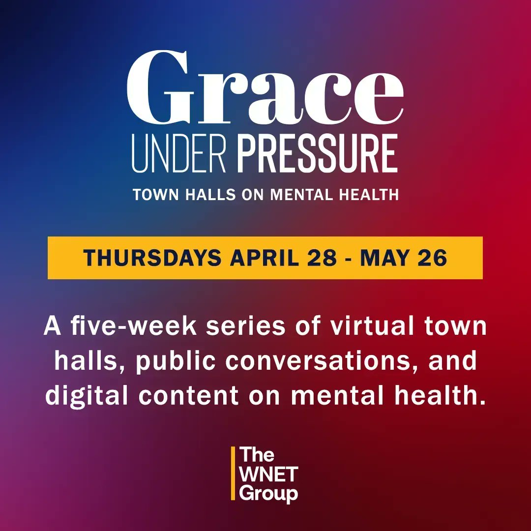 AAFederation's tweet photo. We're proud to partner with @ThirteenWNET for Grace Under Pressure, a five-week series of virtual town halls, public conversations, and digital content on mental health. Thursdays April 28-May 26 from 6-7:30 pm.
Learn more: https://t.co/YZz3ZNtZX4
#GraceUnderPressureWNET https://t.co/UnaMU0f09L