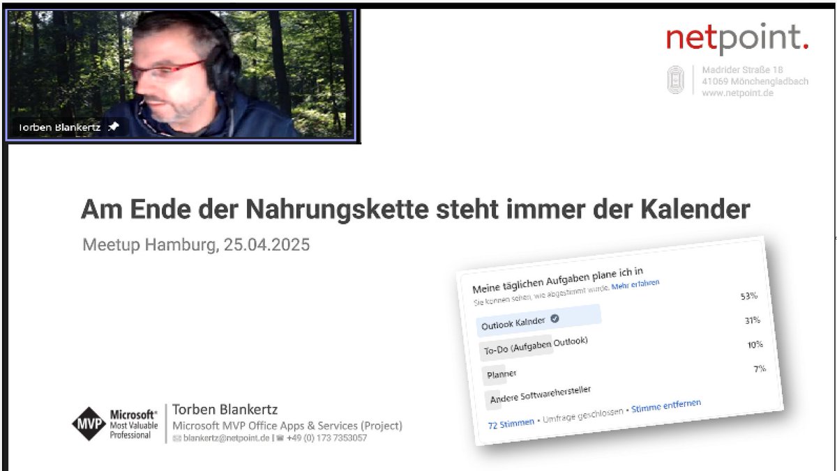 AtholyMardies's tweet photo. heute Abend in der #office365ughh erklärt uns @TorBla , welche #Methoden und #Tools bei der #Erledigung unserer #Aufgaben helfen.
#outlook #planner #todo #project #office365 #taskplanning #organizer https://t.co/zCqbb10vnV
