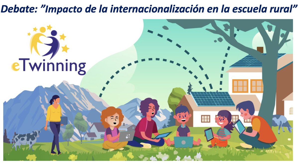 #eTwinning #etwrural "La internacionalización de la enseñanza en la escuela rural" supone la transformación hacia un alumnado como agente proactivo, la diversidad como contexto y las nuevas tecnologías como medio para enseñar y aprender. groups.etwinning.net/109616/forum/3…
¡PARTICIPA!