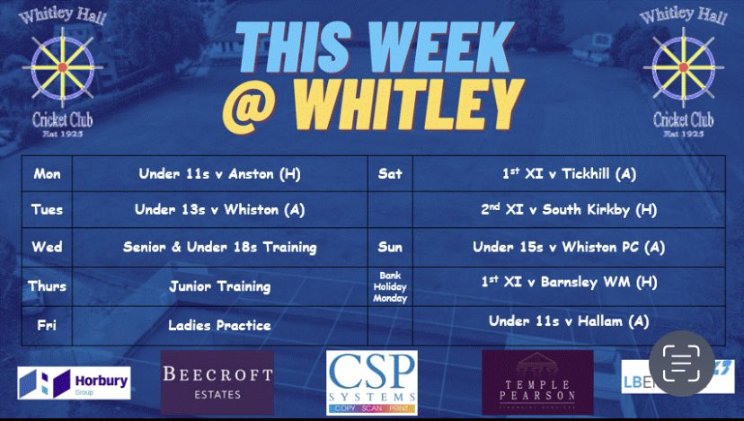 Whitley Hall CC (@whitleyhallcc) on Twitter photo 