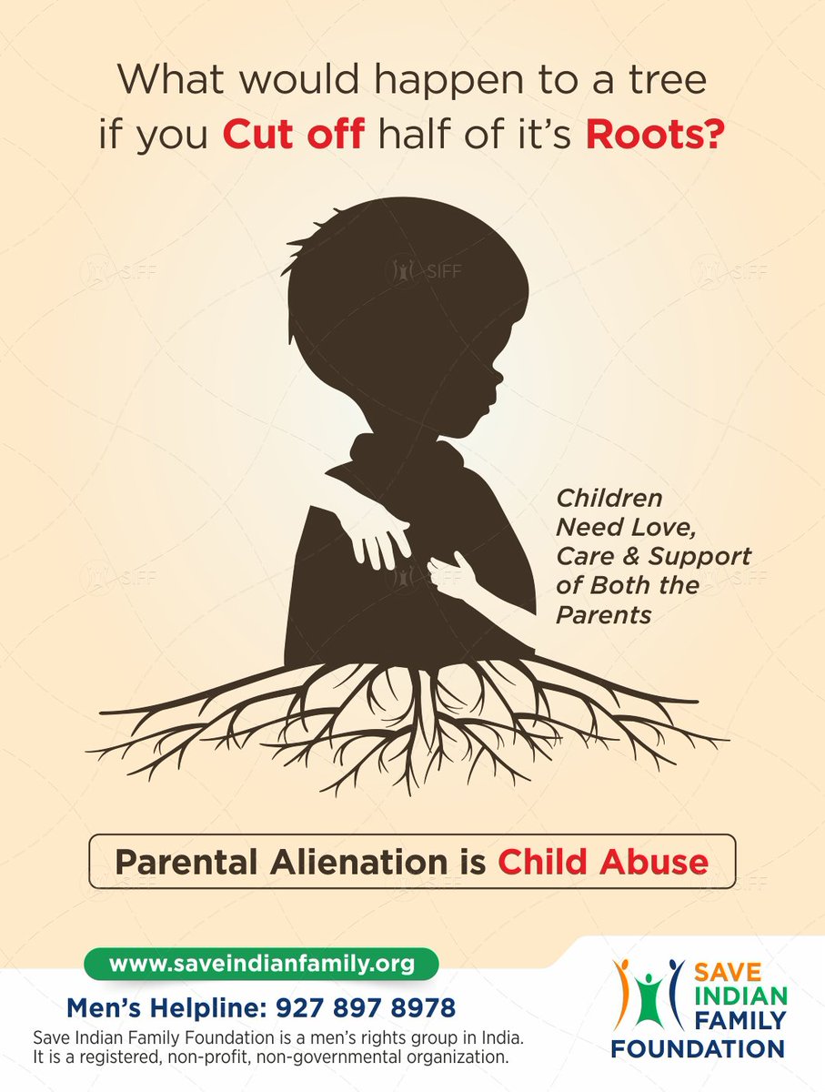 What would happen to a tree
if you Cut off half of its Roots?

#ParentalAlienation is Child Abuse

#ParentalAlienationAwarenessDay
@realsiff @manish_sindwani @SamSiff @itachi_senpai1 @Ordinary_man_93