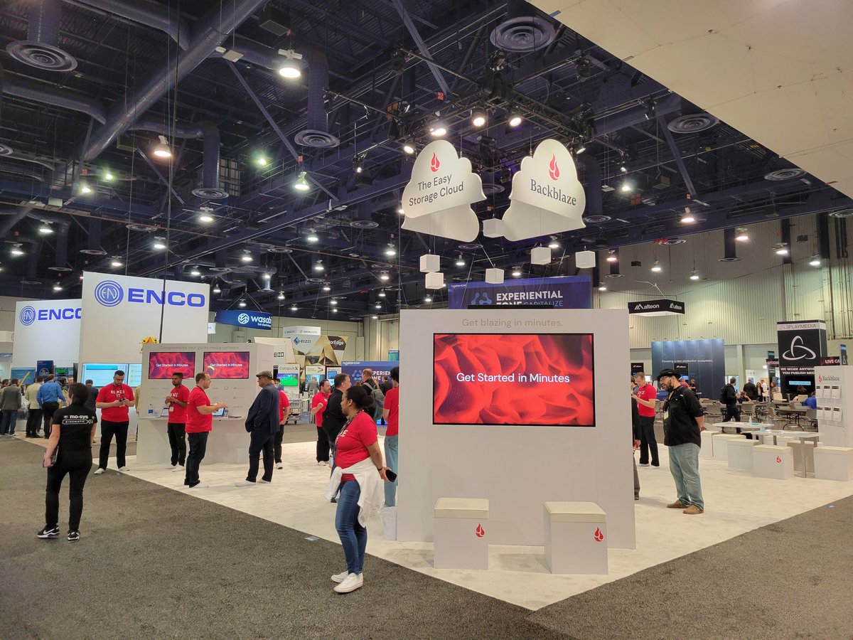 JENewman82's tweet photo. Are you at #nabshow2022, come stop by the @backblaze booth N5125 and get some #blazinghotswag, and learn how we can help you with our #blazinghot storage! #cloudstorage #BackblazeB2 #B2Reserve #astonishinglyeasy https://t.co/paiyS7GlHa