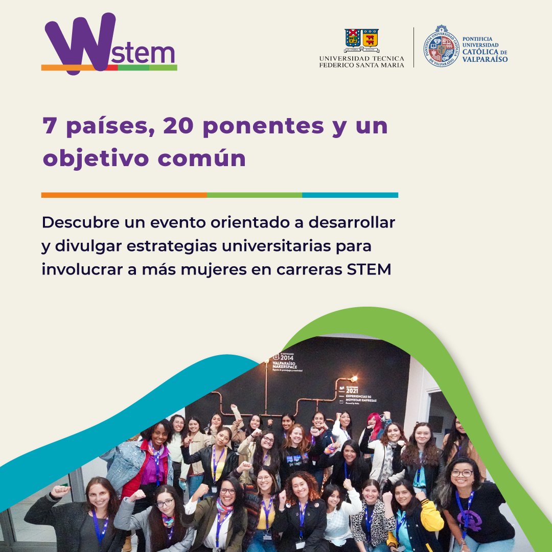 WSTEMproject's tweet photo. Concluimos la Conferencia Internacional W-STEM 2022 con la participación de 7 países y cerca de 20 ponentes durante los 2 días de charlas, foros-panel y workshops.
#PUCV #STEM #WSTEM #womeninstem #wstemproject #womeninscience #womenintech #womeninmathematics #Erasmusplus https://t.co/kaXCJ4oQsf