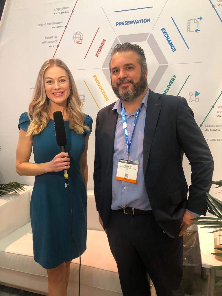 Day 2 filming update <a href="/NABShow/">NAB Show</a> <a href="/vsn_tv/">VSN TV</a> InBroadcast’s Ashlee Blankenship chats with Roberto Duif discussing latest End-to-End Solutions for Broadcast and Media…