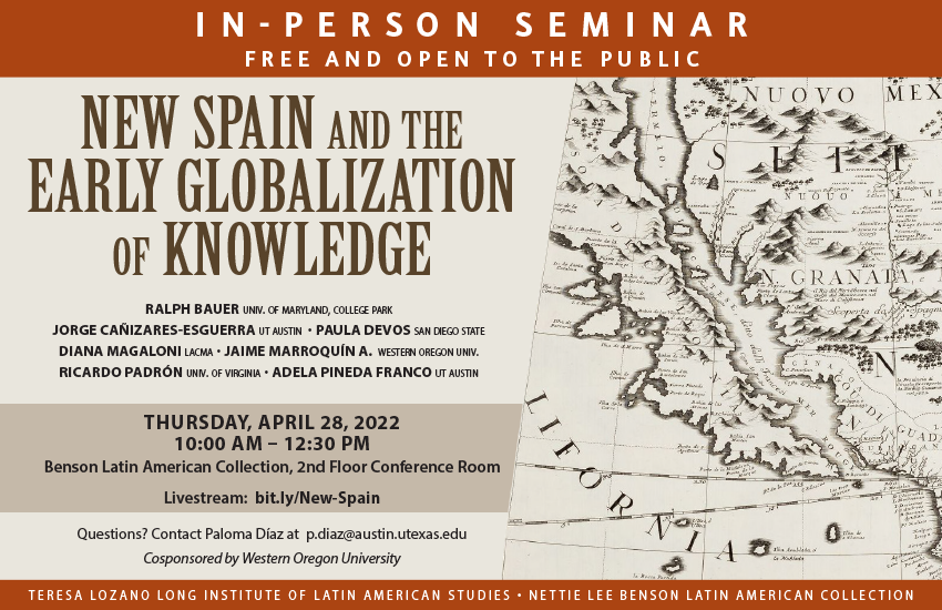 llilasbenson's tweet photo. This week: In person or via livestream. Please join us. Please retweet! Info at: https://t.co/E5tPYnNcCM
@adepinedafranco @WOUresearch @WOUnews @LACMA @SDSUGlobal @UTexasGlobal @utlibraries @LiberalArtsUT @RicPadron @UTIHS1 @UTSpanish @UT_HistDept @clavis_utaustin @BlackStudiesUT https://t.co/TlPtakCCps