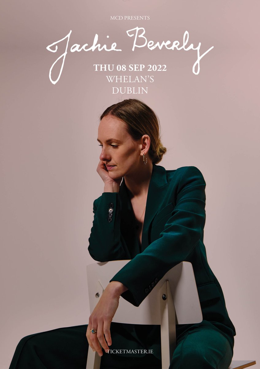𝗢𝗡 𝗦𝗔𝗟𝗘 𝗡𝗢𝗪 ~ The stunningly talented @imjackiebeverly returns to @whelanslive on 8th September! ✨ Get your tickets now at bit.ly/Jackie-Beverly… 🎟🎟