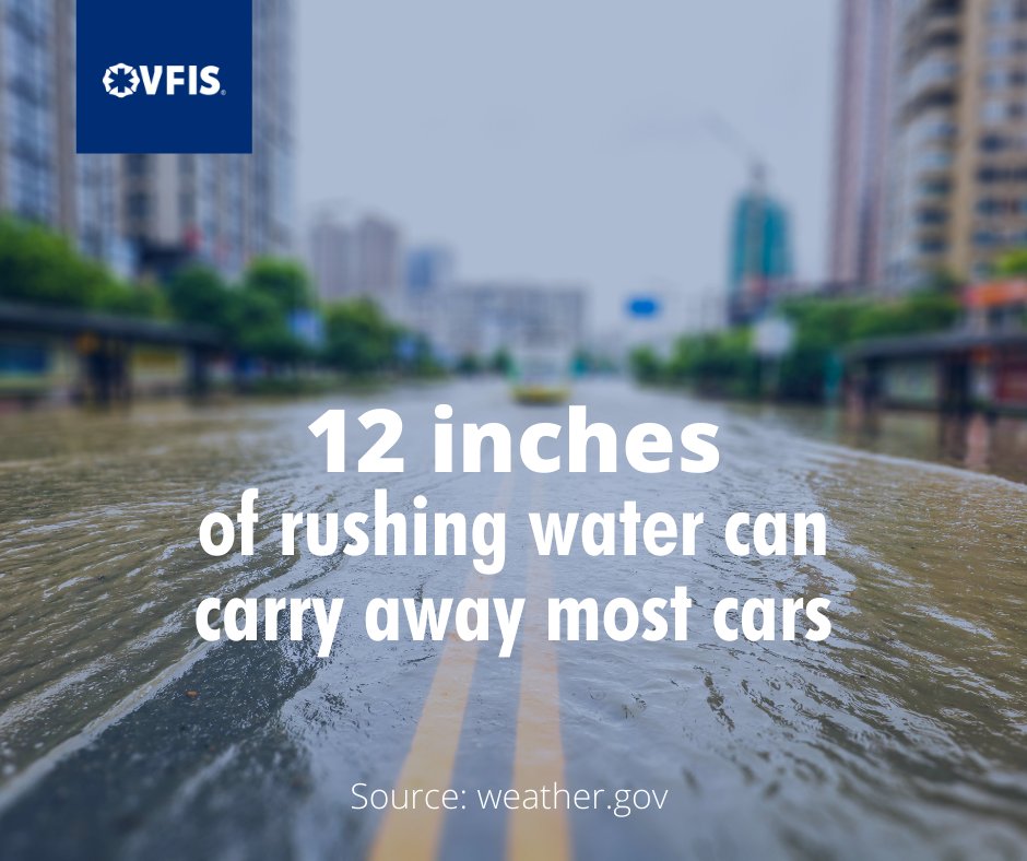 VFIS's tweet photo. Each year, more deaths occur due to flooding than from any other thunderstorm related hazard‼️ Remind your community + members: It is NEVER safe to drive or walk into flood waters—always #TurnAroundDontDrown! Learn more: https://t.co/N0bMnMJ2df https://t.co/5aLTkUWWIY