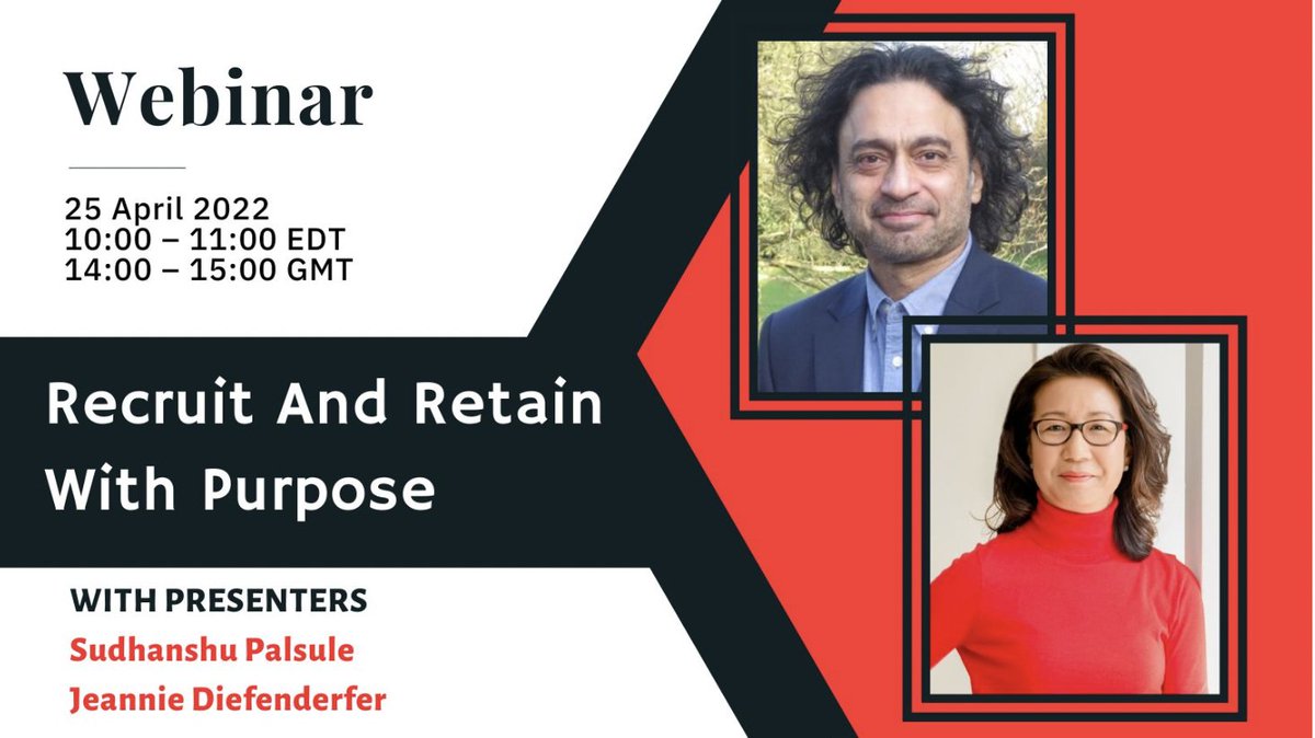 Join <a href="/The_ILA/">International Leadership Association</a> on 25 April 10-11 EDT to hear our CEO Jeannie Diefenderfer and Sudhanshu Palsule of <a href="/DukeCE/">Duke CE</a> share how #purpose can help your organization! Learn more &amp; RSVP at: ow.ly/VQ1Z50IRAiq