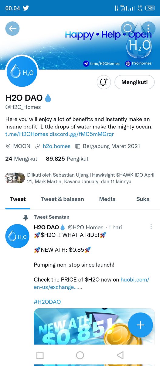 Martinyanda1's tweet photo. @H2O_Homes @CryptoMasterCom Thanks for the oppurtunity sir. I hope we’ll soon to the moon. Come and join us guys!
@RuhyanaAziz @Aditya_KHO @PermenCoklatKuh #BUIDLH2O https://t.co/e7GMePVwa8