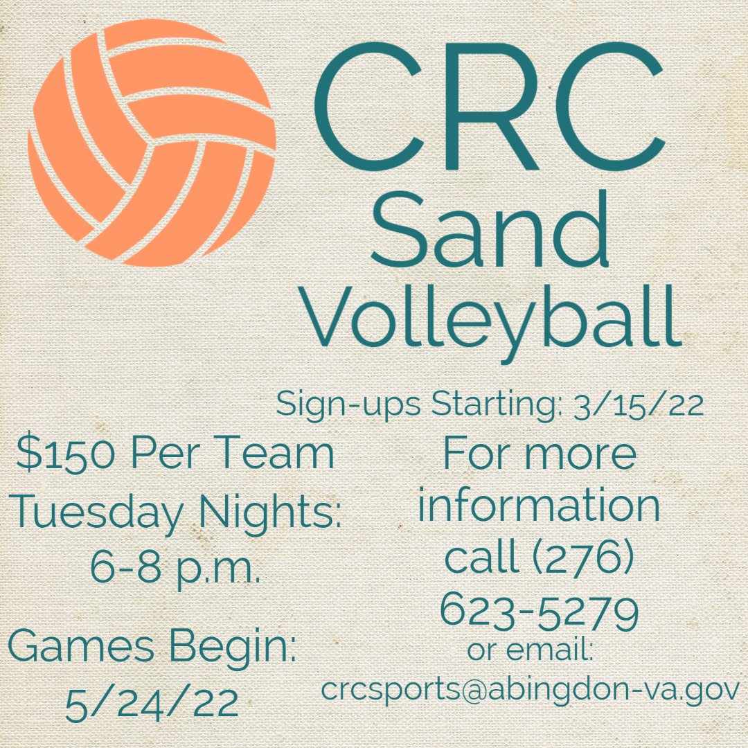 We have some great opportunities for volleyball this summer! We still have spots available in both leagues! If you have questions please call us at (276) 623-5279.
