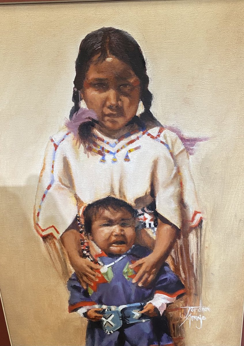 Fremont1_LVHS's tweet photo. Sophomore, Jordan Armajo, just won the Congressional Art Award and will have “Sisters” on display at the US Capitol Building for the next year! This is the 1st LVHS student in 26 years to earn this distinguished award! Photo reference of her mom and aunt is bottom right. Wow! https://t.co/OPki0rrDg4