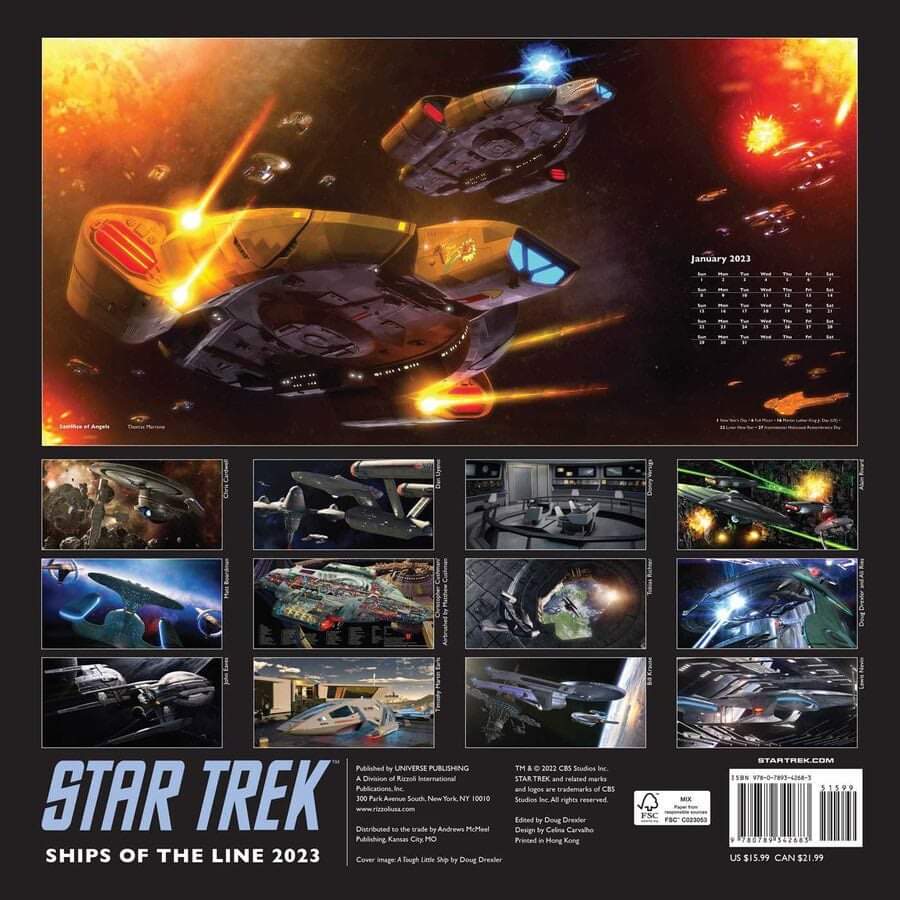 Star Trek Calendar 2023 Star Trek Online On Twitter: "Super Proud To Announce That The 2023  #Shipsoftheline Calendar Includes Work From Both Former Ship Artist  @Donnyversiga3D And Associate Art Director @Thomasthecat! Thomas' Work Is  Even Featured