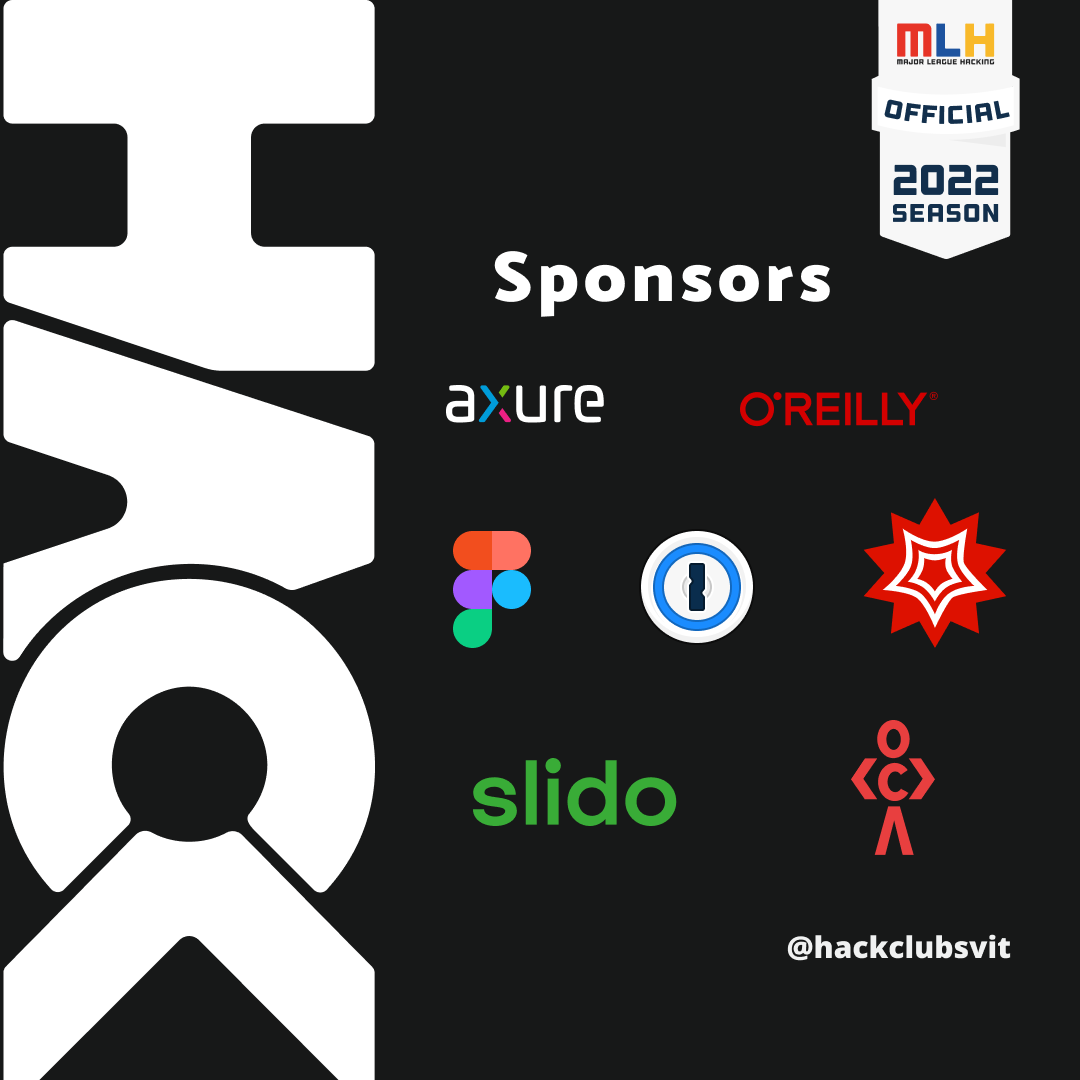HackClubSVIT's tweet photo. Our sponsors help us make Hack SVIT a huge success. we're grateful for their support ๐
#HackSVIT
#HackSVIT2022
#HackClubSVIT
#SVITVasad
#SVIT
#CodingClubSVIT
#mlh
#majorleaguehacking
#mlhhacks https://t.co/k2lmnRmr4O