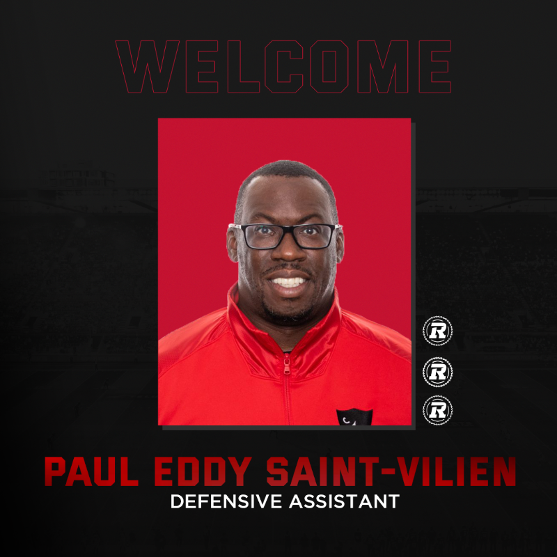 REDBLACKS's tweet photo. Adding more depth to the sidelines.
Weβve hired former @Panthers defensive line coach @CoachPhair and former @CURavensFB interim head coach and defensive coordinator Paul Eddy Saint-Vilien.