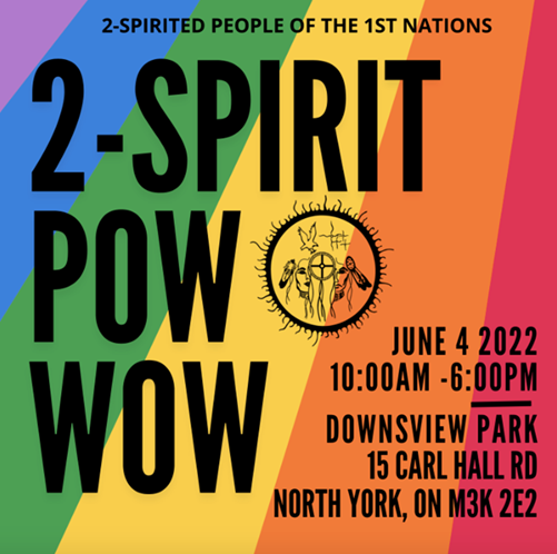 TOCouncilFire's tweet photo. ❗Community Event❗
The '2-Spirited People of the 1st Nations' Organization is throwing a '2-Spirit Pow Wow' !!!!
Taking place JUNE 4th, 2022 at Downsview Park!
All are welcome!
#2spirit #powwow #indigenous #revillagize #TCFNCC #CouncilFire https://t.co/BynUk85AyB