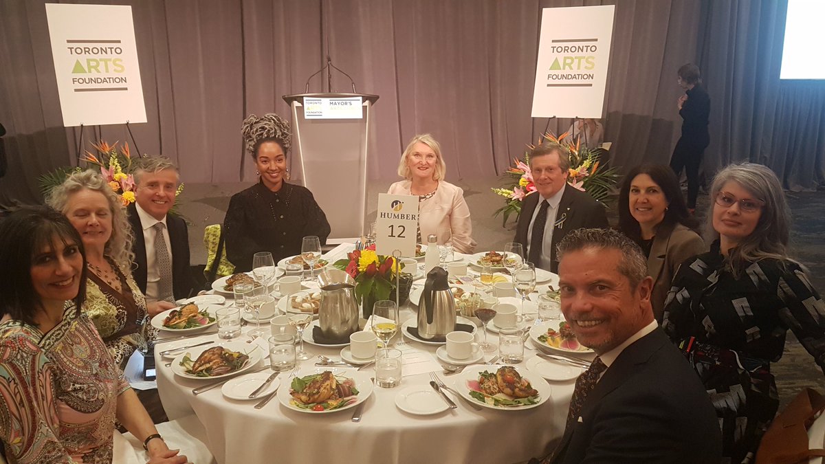 So good to be here with the @HumberMediaArts team at the  Mayor's Arts Lunch to celebrate the talent and resiliency of this city's artists and art organizations #TOArtsAwards @TOArtsFdn  @JohnTory @GuillermoAcosta