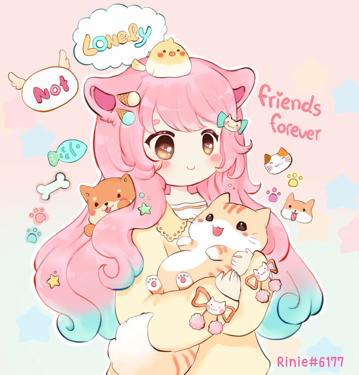 Rinrintsuki's tweet photo. My Fanart for #LonelyPopFanArt

When ever I feel down, my pets always cheer me up ! 
with them i’ll never be lonely ^^
Pets are human best friends!

Thank you @Xcitez1 for inviting me to join this awesome event! https://t.co/ewDUBFszuI