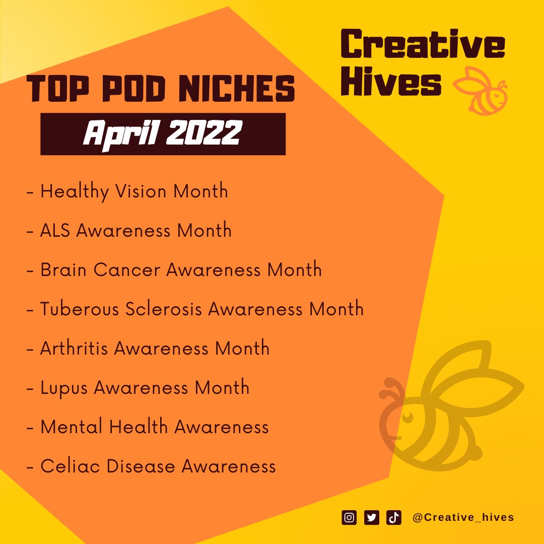 creative_hives's tweet photo. Top Print on Demand Niches for April 2022 🔥

❤

#printondemand #merchbyamazon #printondemandshirt #printondemandshop #redbubble #amazonmerch #pod #tshirtbusiness #redbubbleartist #spreadshirt #society6 #teepublic #tshirts #niches #printondemandniche #podniches #tshirtniche https://t.co/4MHH20q7JM
