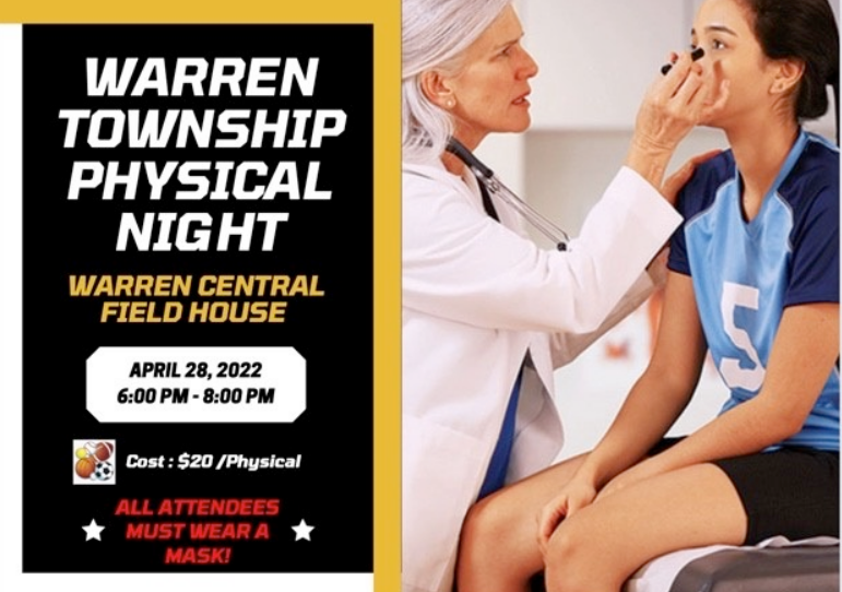 WarrenMTXE's tweet photo. This Thursday @ 6pm - 8pm, $20. New physicals are required to be on file for summer workouts and will be valid for the 2022-23 school year. Do it now and get it out of the way! #WCFamily @oneilljd https://t.co/6Yv1D8zmCP