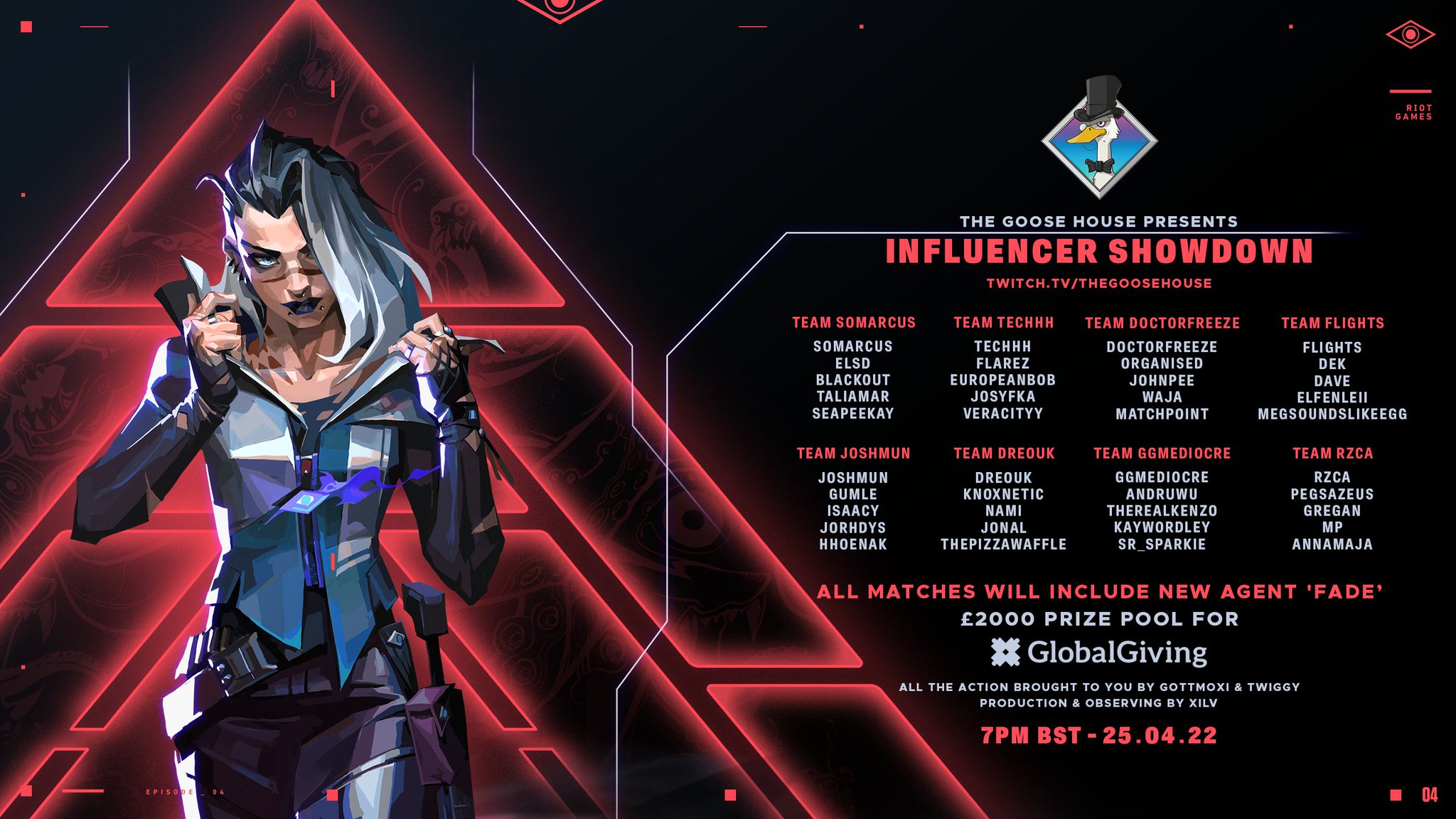 The Goose House on Twitter "NOW LIVE🔴 VALORANT INFLUCNER SHOWDOWN🚨