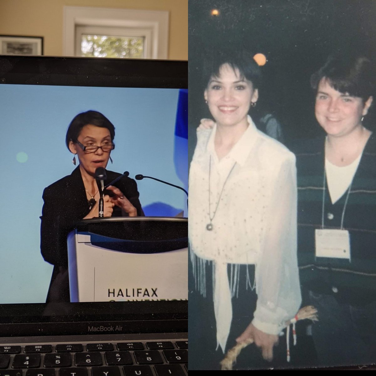 Nurture dreamers! - Susan Aglukark (<a href="/S_Aglukark/">Susan Aglukark</a>) at #CIcan22 Appreciate hearing Susan's words and songs as opening keynote. A little #tbt too - first met Susan in Fredericton in '95 as part of Canada World Youth. Thankful for her enduring work for youth!