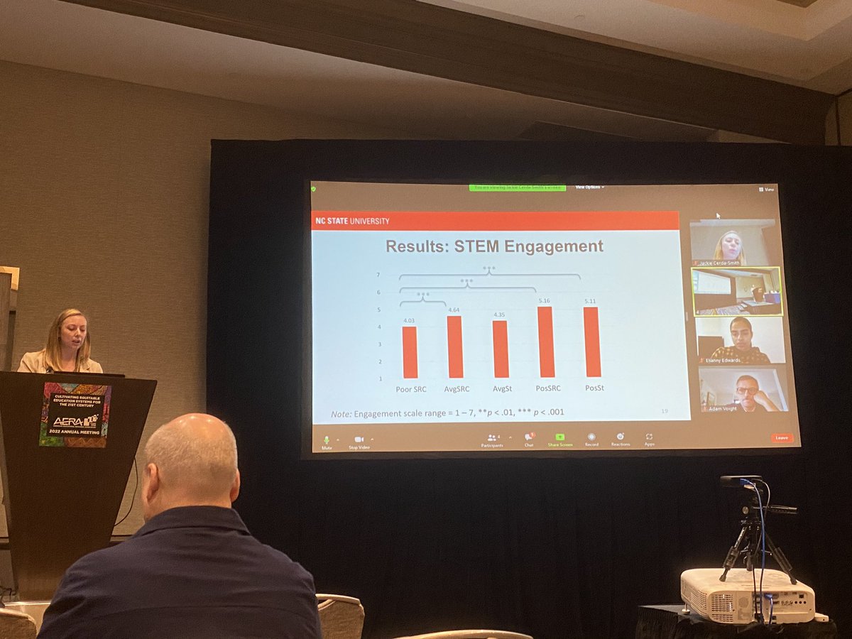 Fidelia Law (@fidelia_law) on Twitter photo Fascinating talk by <a href="/JCerdaSmith/">Jacqueline Cerda-Smith</a> at #AERA22! They found student interests in STEM relates to their perception of overall school racial climates (not only in STEM classes)! Fascinating talk by <a href="/JCerdaSmith/">Jacqueline Cerda-Smith</a> at #AERA22! They found student interests in STEM relates to their perception of overall school racial climates (not only in STEM classes)!